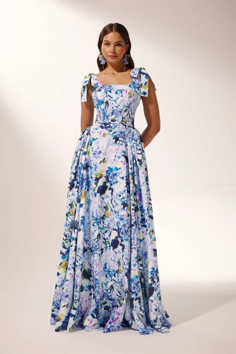 Prestige Mode™ | Robe Maxi Imprimée Kacey Hortensia