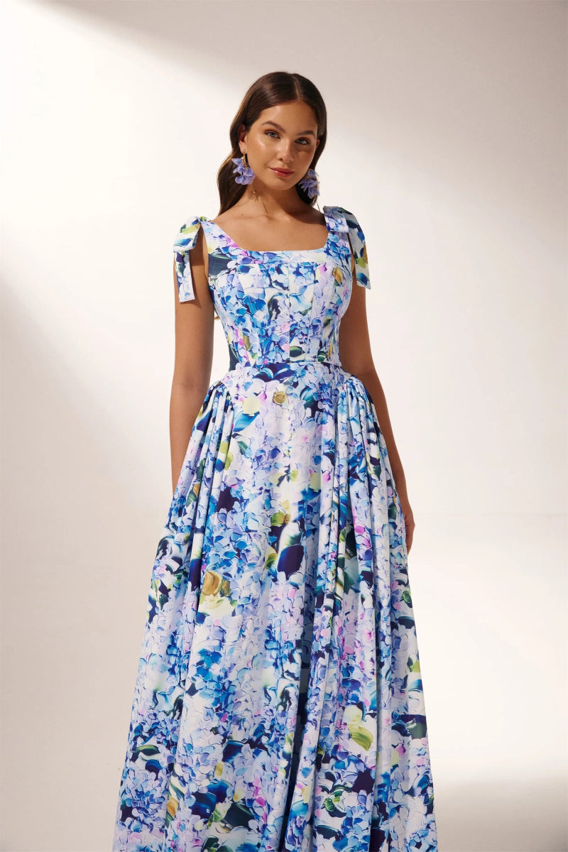 Prestige Mode™ | Robe Maxi Imprimée Kacey Hortensia