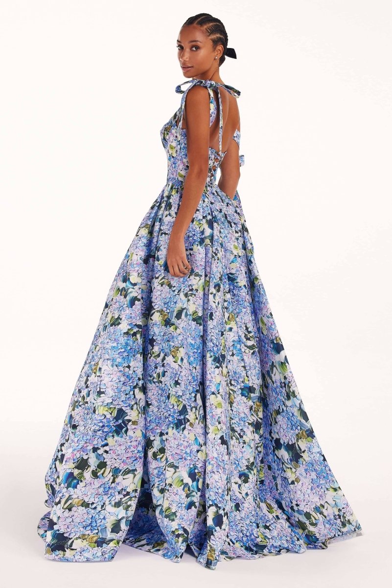 Prestige Mode™ | Robe Maxi Imprimée Kacey Hortensia