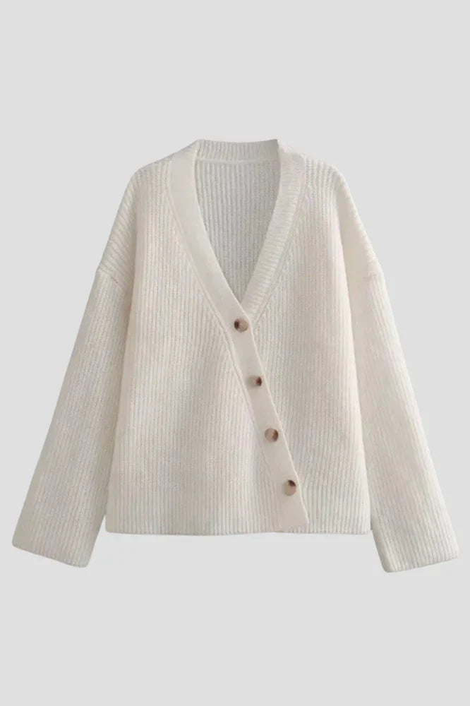 Prestige Mode™ | Veste Plissée à Col V en Couleur Unie Décontractée