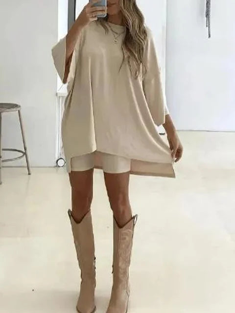 Prestige Mode™ | Édition Été Confortable Ensemble 2 Pièces Haut & Shorts