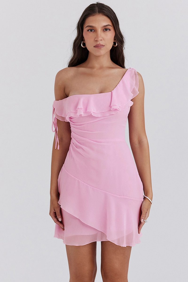 Prestige Mode™ | Robe Mini à Volants Anissa Off Shoulder