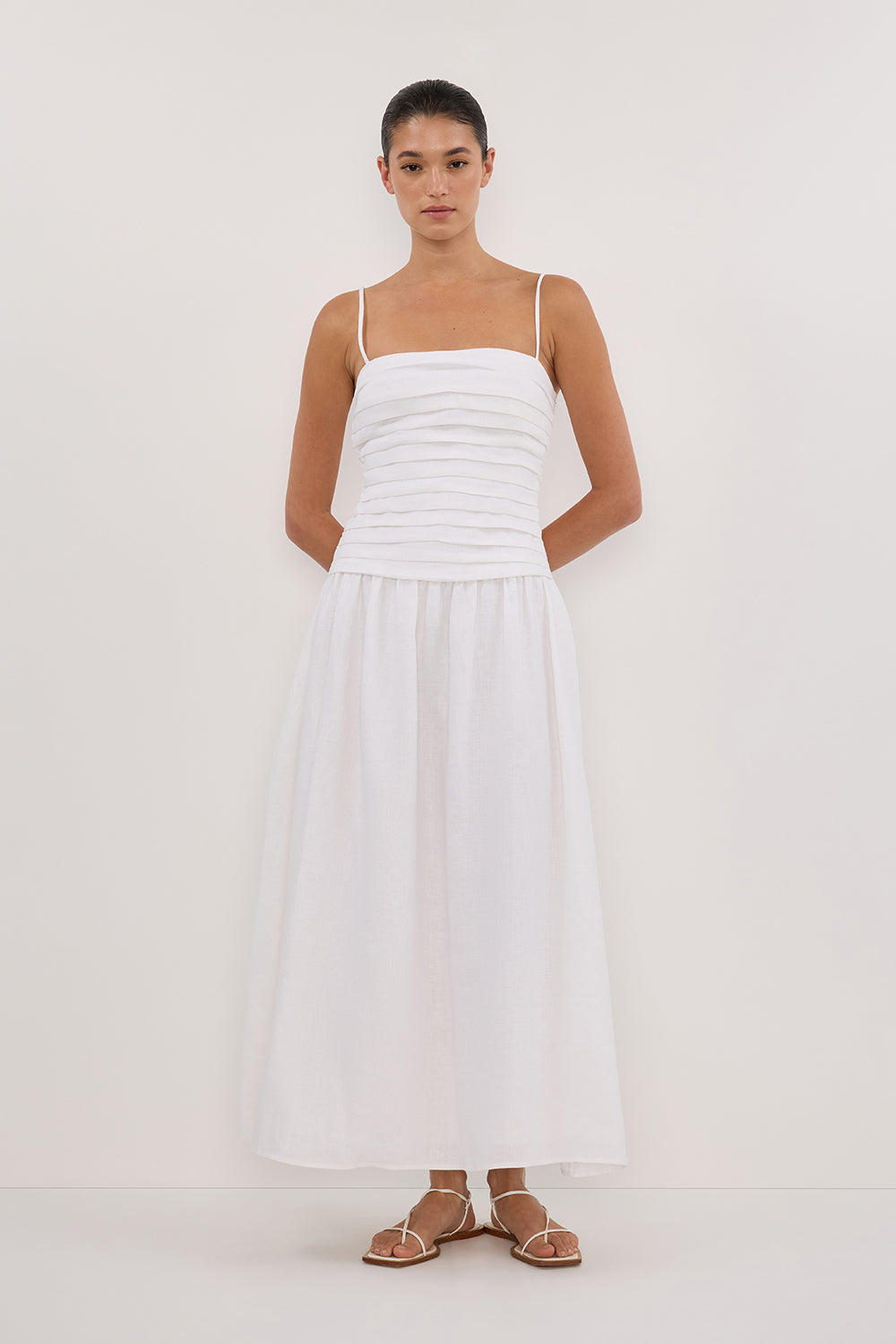 Prestige Mode™ | Robe Midi Blanche Reena