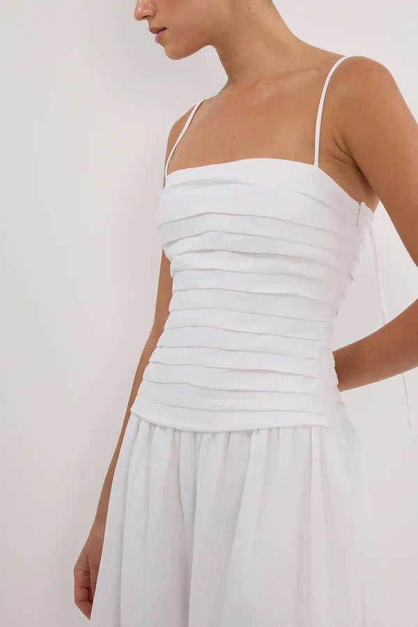 Prestige Mode™ | Robe Midi Blanche Reena