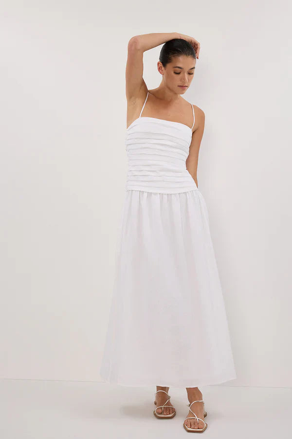 Prestige Mode™ | Robe Midi Blanche Reena