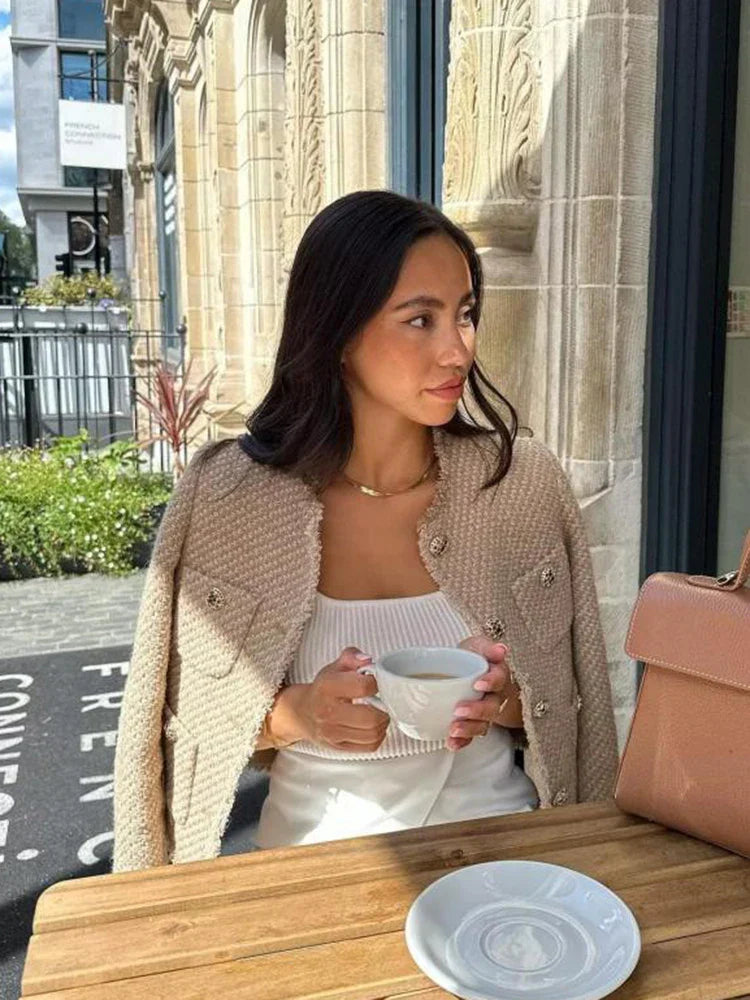 Prestige Mode™ | Veste en Tweed Élégante
