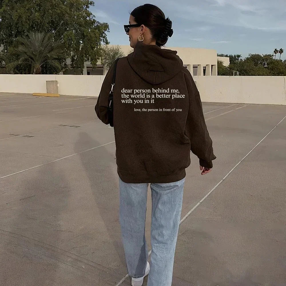 Prestige Mode™ | Cher Personne Derrière Moi (Vous êtes suffisant) Sweat à capuche