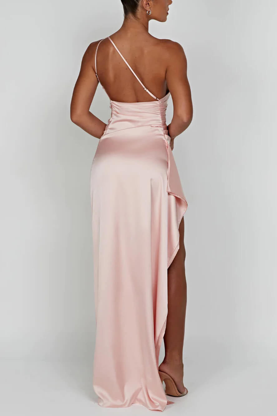 Prestige Mode™ | Robe Maxi Satinée Fendue