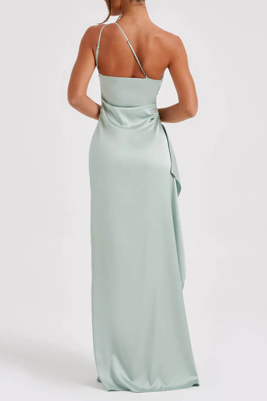 Prestige Mode™ | Robe Maxi Satinée Fendue