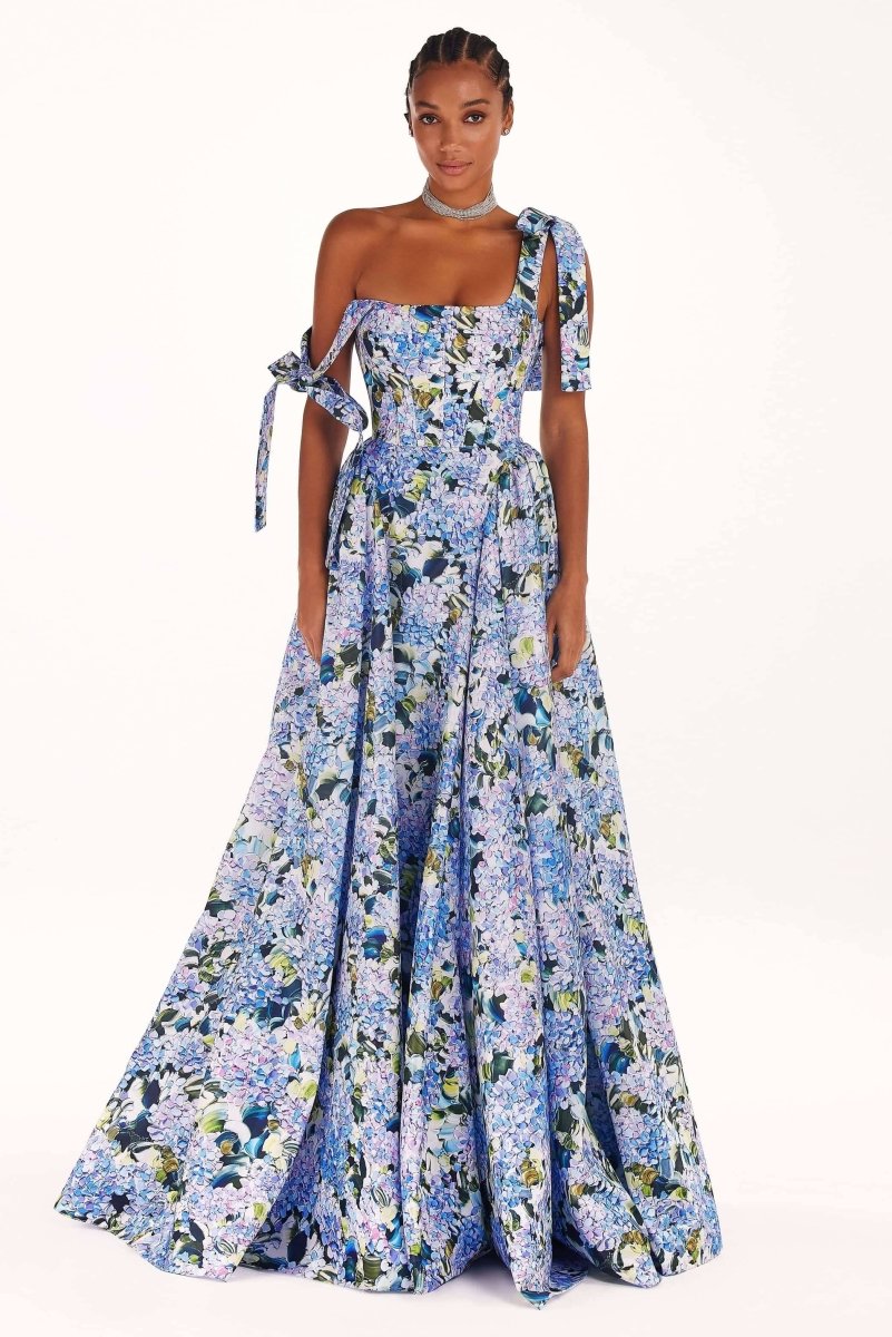 Prestige Mode™ | Robe Maxi Imprimée Kacey Hortensia